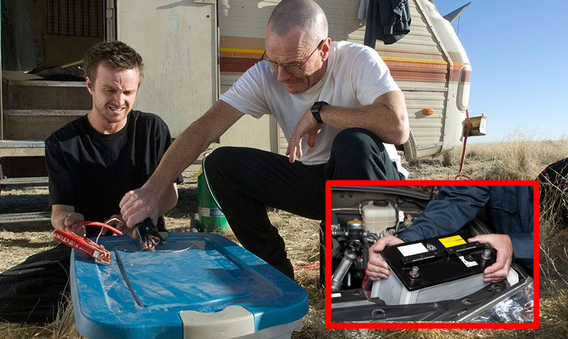 bateria de carro, breaking bad