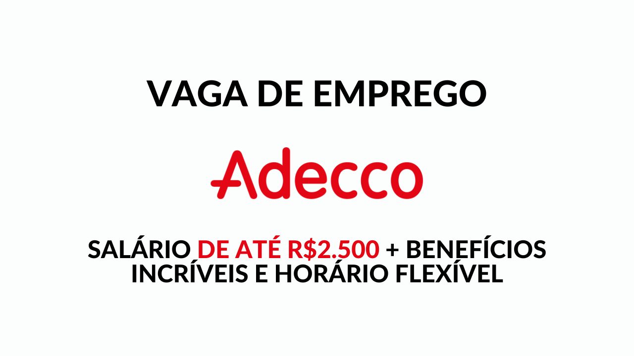 Adecco convoca profissionais para trabalhar como Oficial de Manutenção com salário de até R$2.500 além de benefícios exclusivos e horário flexível