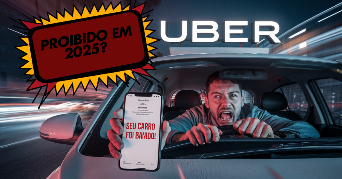 Uber bane HB20 e Sandero em 2025! Veja a lista completa de carros proibidos e o impacto para motoristas de aplicativo no Brasil! (Imagem: Reprodução/Canva)