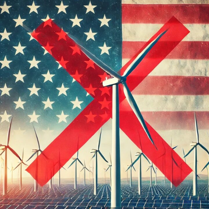 Trump barra novos projetos de energia eólica