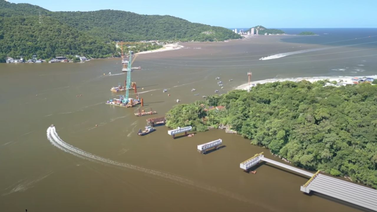 Ponte de Guaratuba: Obra pode atrasar? Concretagem do bloco de coroamento representa grande risco! 