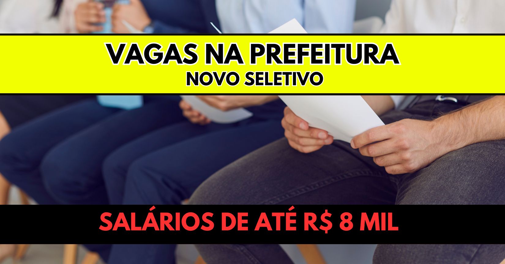 Prefeitura anuncia abertura de novo concurso público com salários de até R$ 8 mil