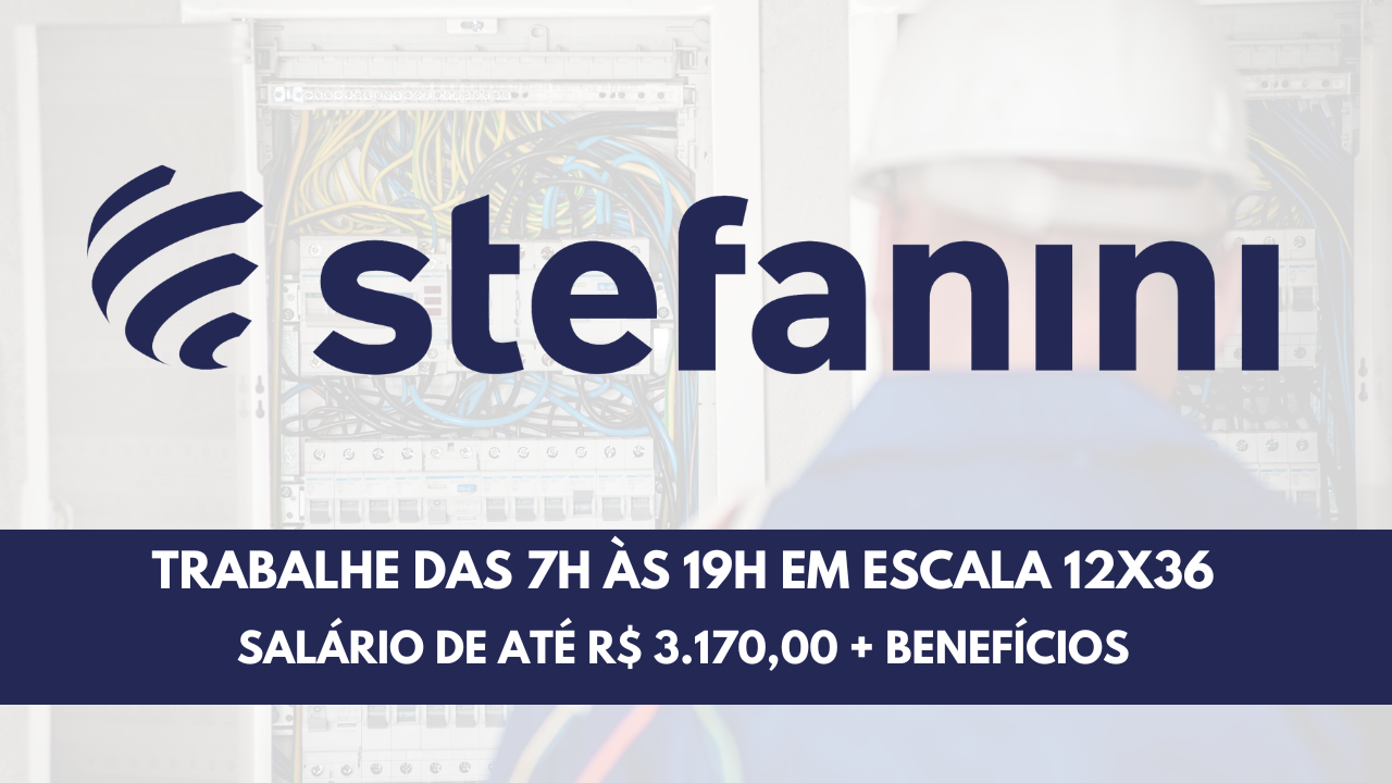Para aqueles que estão à procura de uma vaga de emprego, a Stefanini está com um novo processo seletivo aberto para Eletrotécnico em São Paulo.
