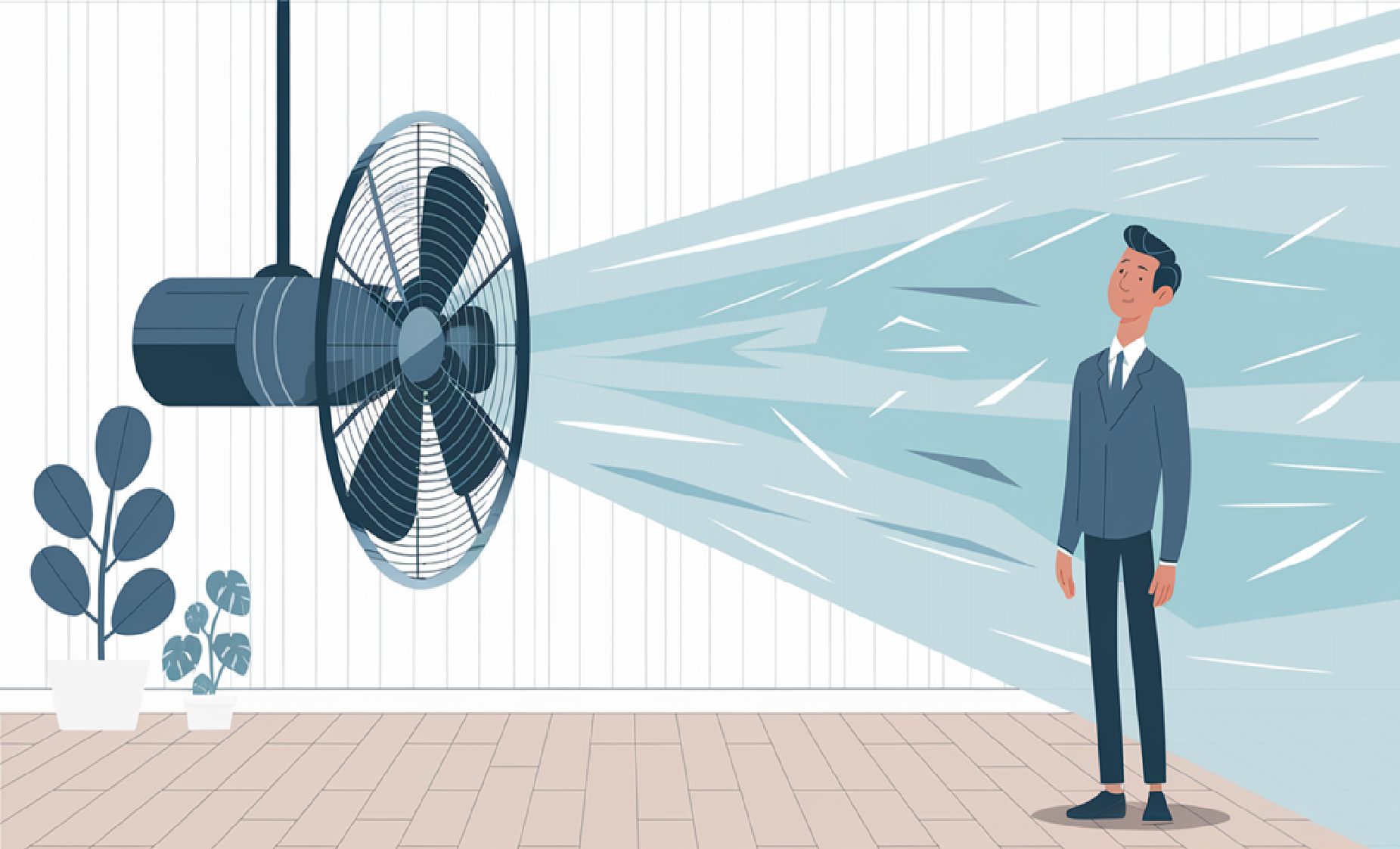 Ventilador, limpeza, mistura