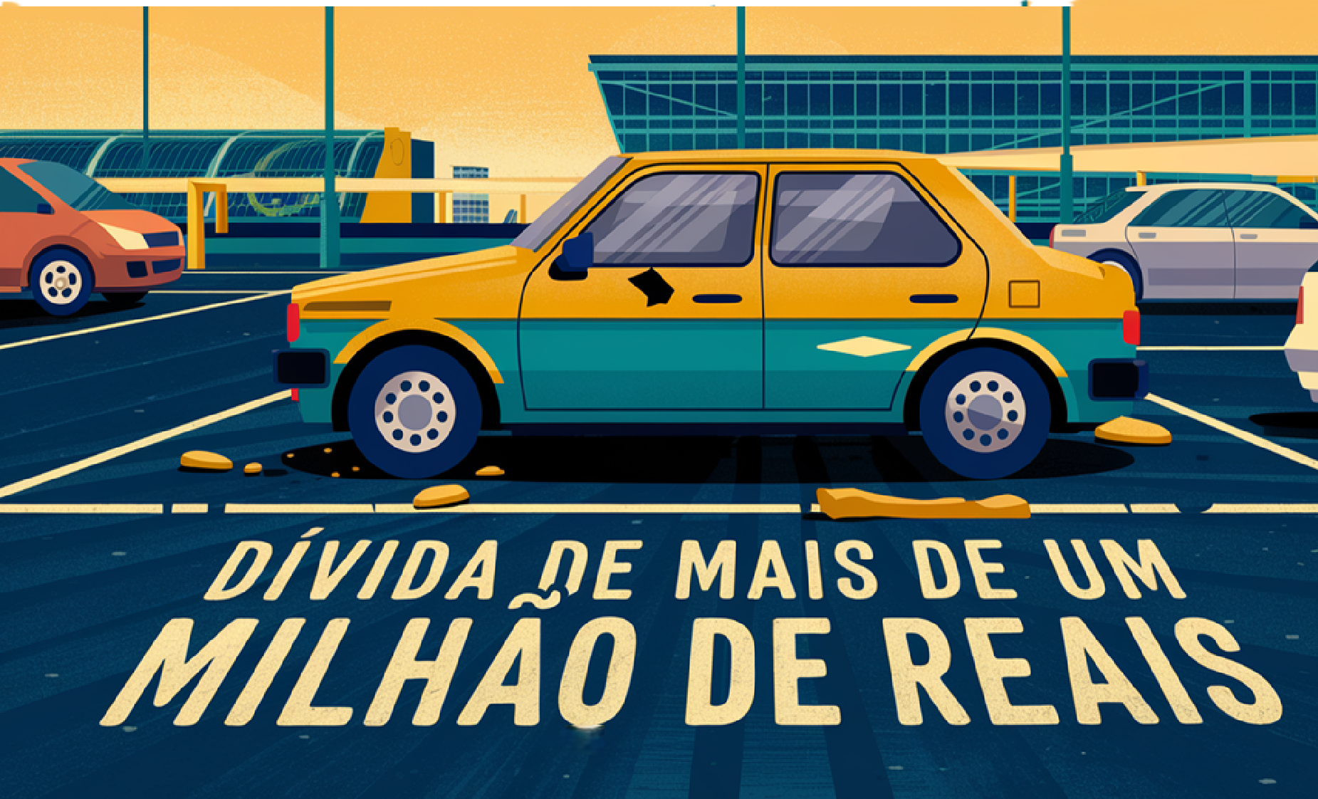 Golf, aeroporto, veículo