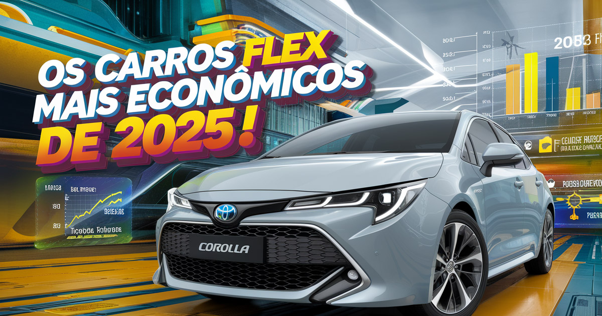 O Inmetro divulgou os carros flex mais econômicos de 2025. Toyota Corolla lidera a lista. Veja o ranking completo e detalhes dos modelos.