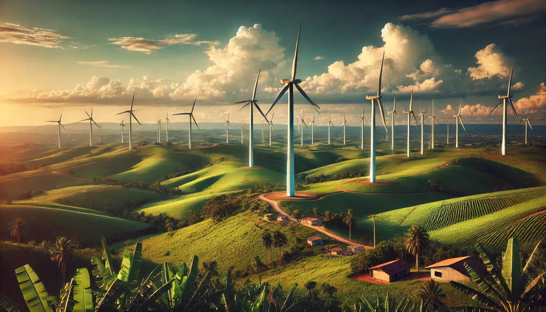 Fazenda eólica -foto ilustrativa