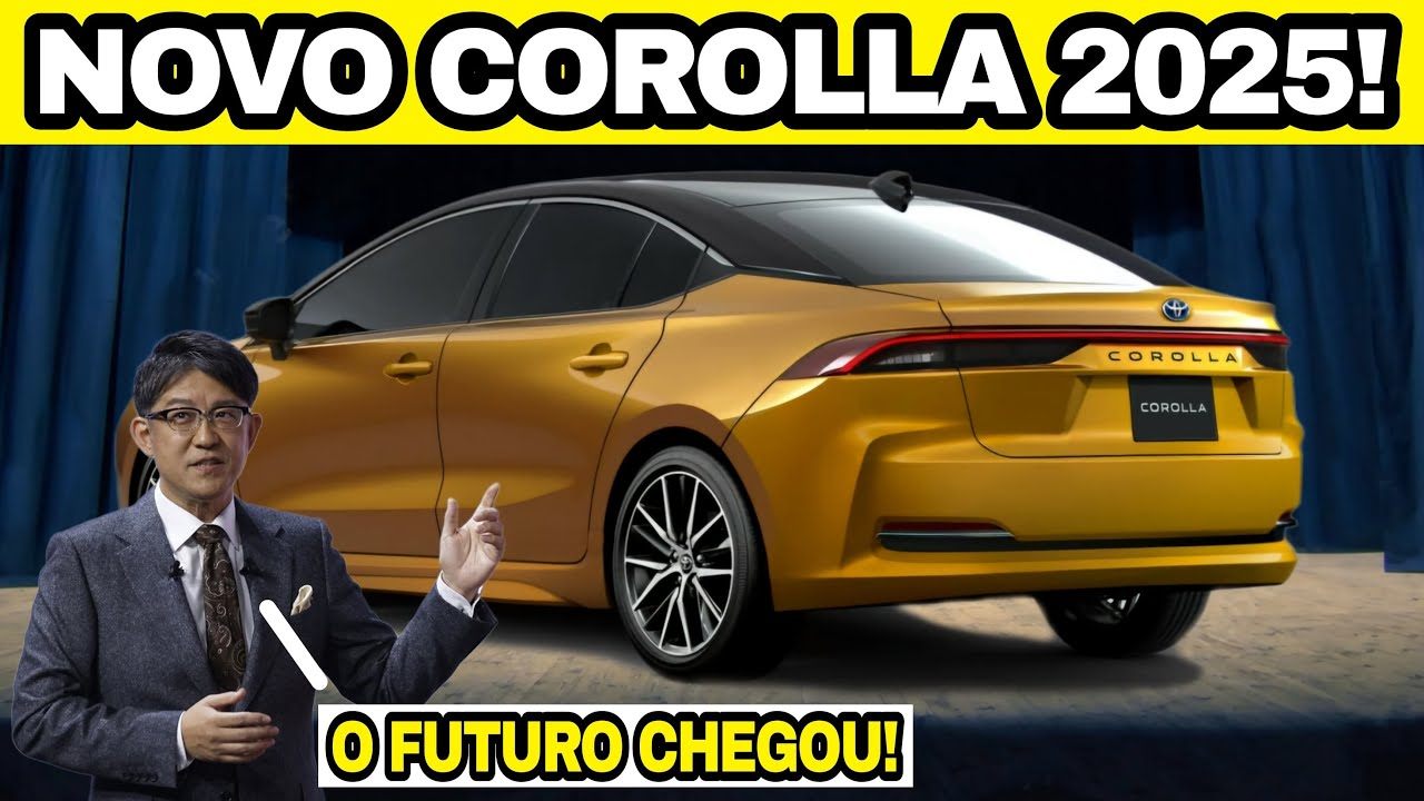 Descubra o novo Toyota Corolla 2025: design arrojado, tecnologia avançada e economia de combustível de até 18,5 km/l na versão híbrida.