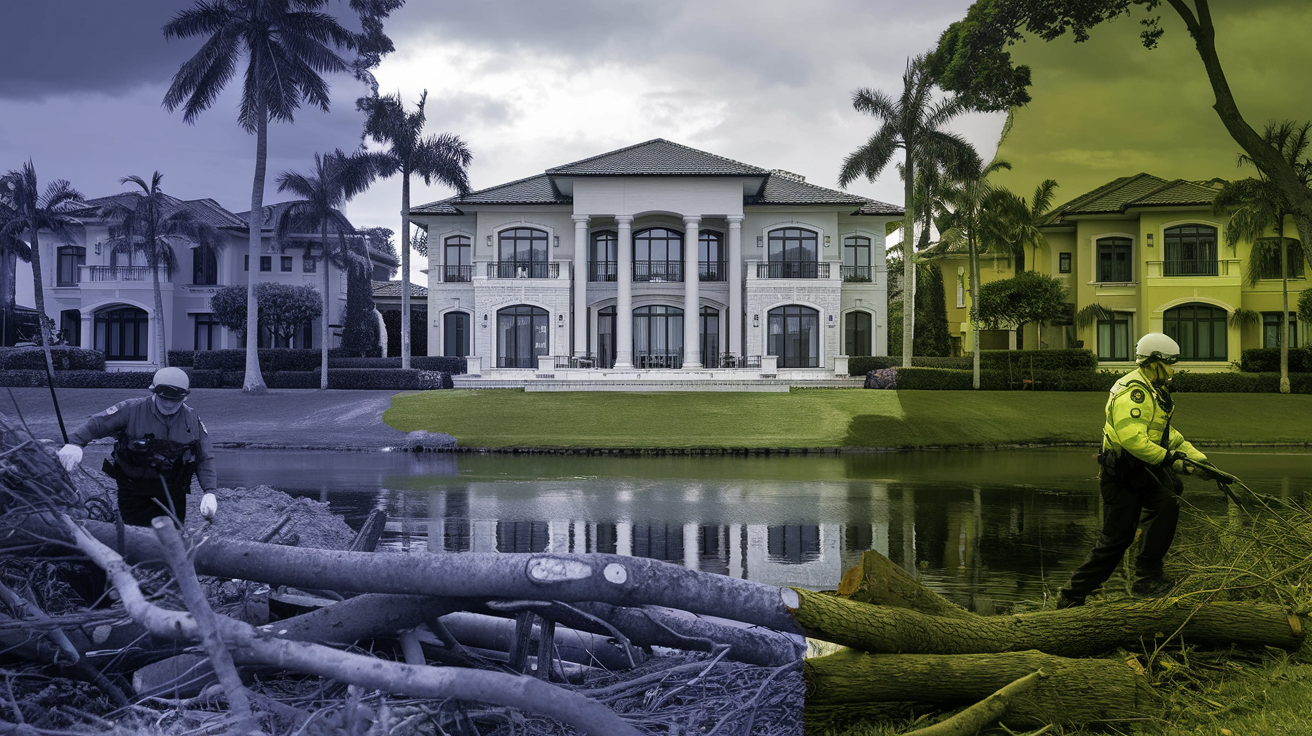 Proprietários de mansão em condomínio de luxo na Serra desmatam área protegida para obter vista da Lagoa Jacuném e são multados.