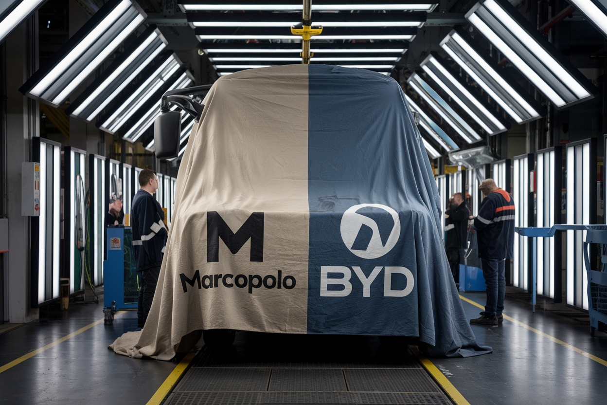 ônibus - transporte - macropolo - BYD - multinacional - fabricação - produção