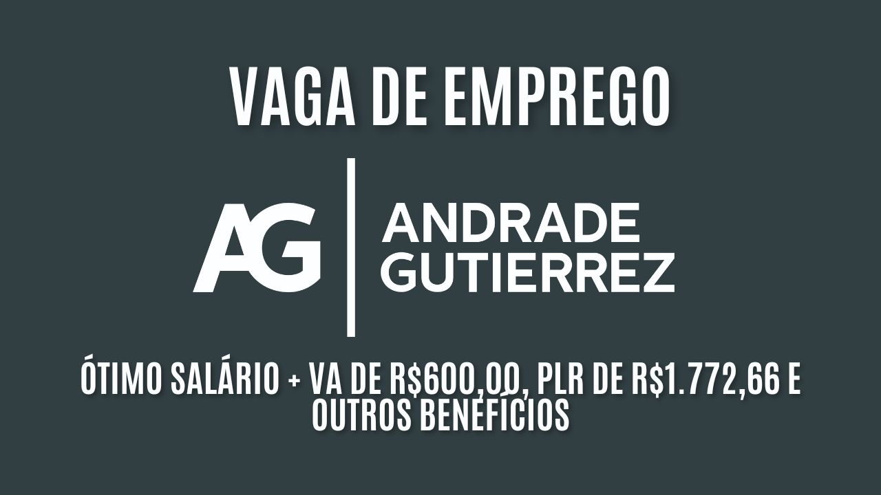 A Andrade Gutierrez está procurando interessados em trabalhar no setor da construção civil: Oferece ótimo salário + VA de R$600,00, PLR de R$1.772,66 e outros benefícios, veja como garantir a vaga de pedreiro 