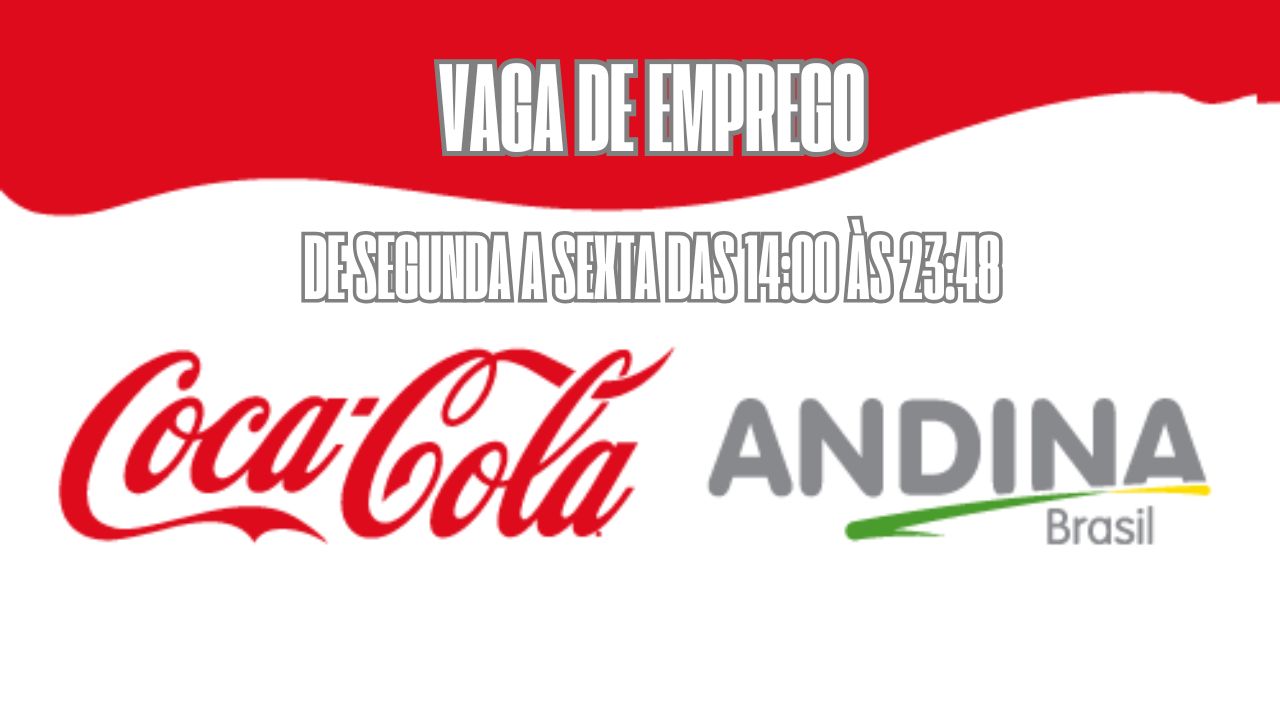 A Coca-Cola Andina Brasil está procurando interessados em trabalhar de segunda a sexta das 14:00 às 23:48! Oferece ótimo salário +  Plano de Saúde e Odontológico, Seguro de Vida, Gympass e outros benefícios:  Veja como garantir a vaga de motorista de entregas