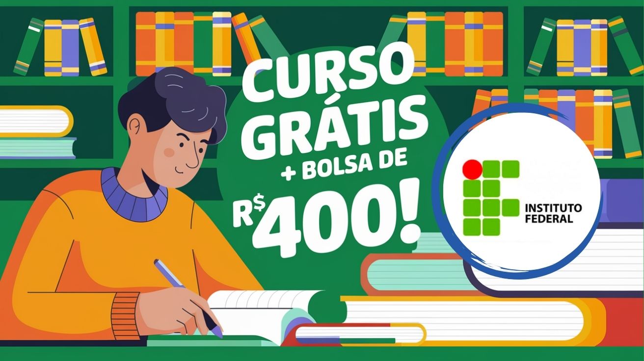 IFB abre 90 vagas para curso gratuito preparatório para o Enem com bolsa de R$ 400. Inscreva-se e garanta sua chance de ingressar na faculdade!