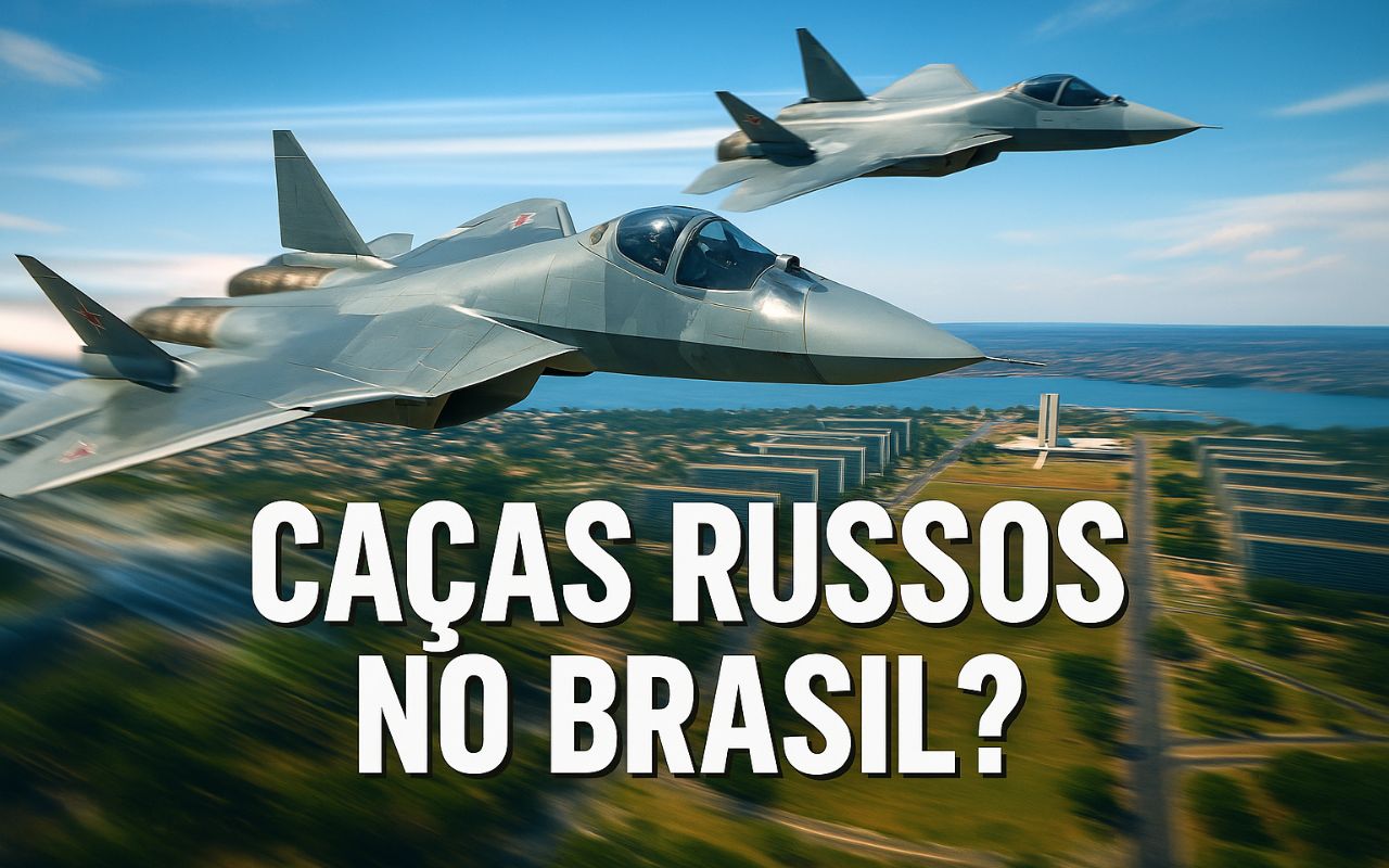 Caças russos Su-57 e Su-35 estarão na LAAD 2025 em formato expositivo, ao lado de soluções brasileiras como o KC-390