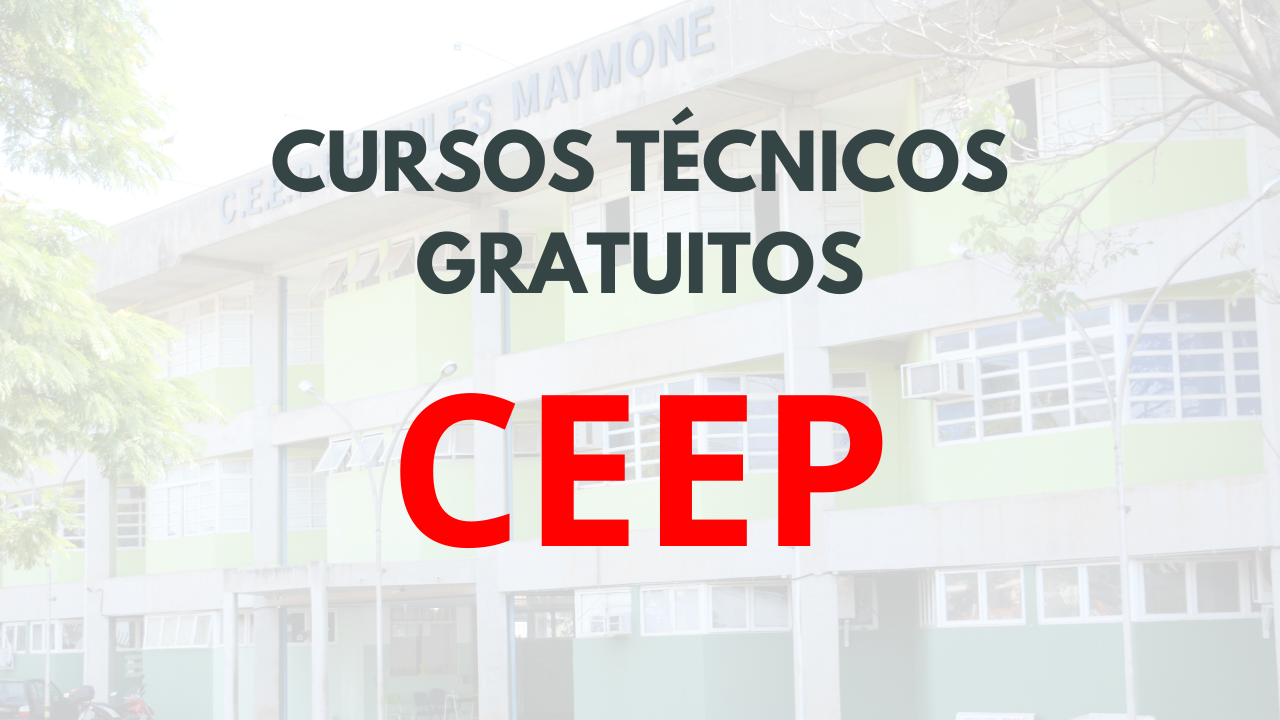 O CEEP oferece mais de 100 vagas em cursos técnicos gratuitos para quem já concluiu ou ainda está cursando o ensino médio.