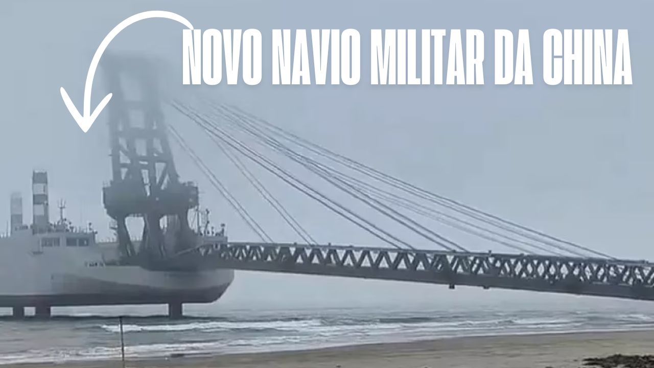 China testa novo navio militar anfíbio capaz de desembarcar veículos blindados diretamente na praia. Tecnologia levanta preocupações sobre cenário geopolítico no Indo-Pacífico