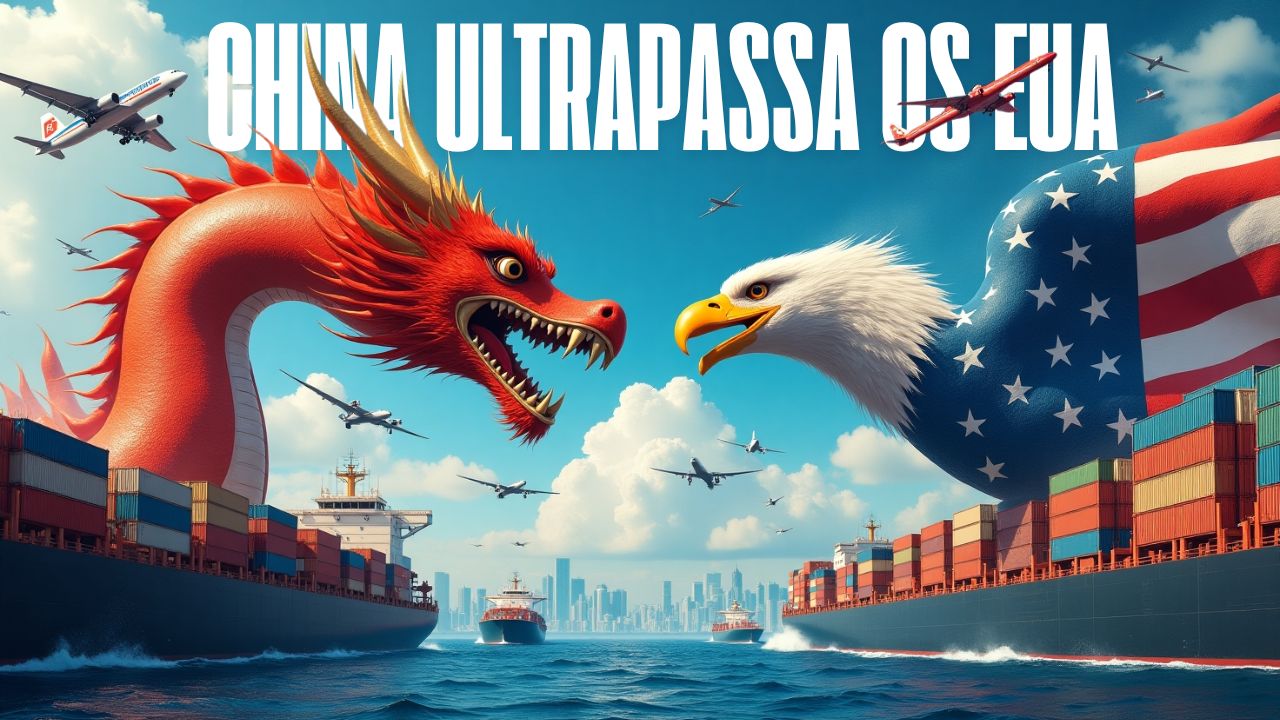 China toma a liderança do comércio mundial e deixa os EUA para trás: a transformação global entre 2000 e 2024