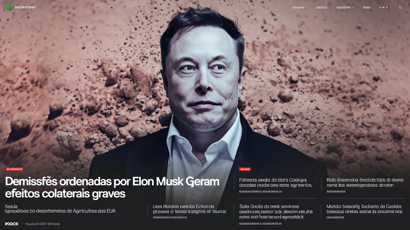Demissões ordenadas por Elon Musk geram efeitos colaterais graves saída de servidores do Departamento de Agricultura dos EUA