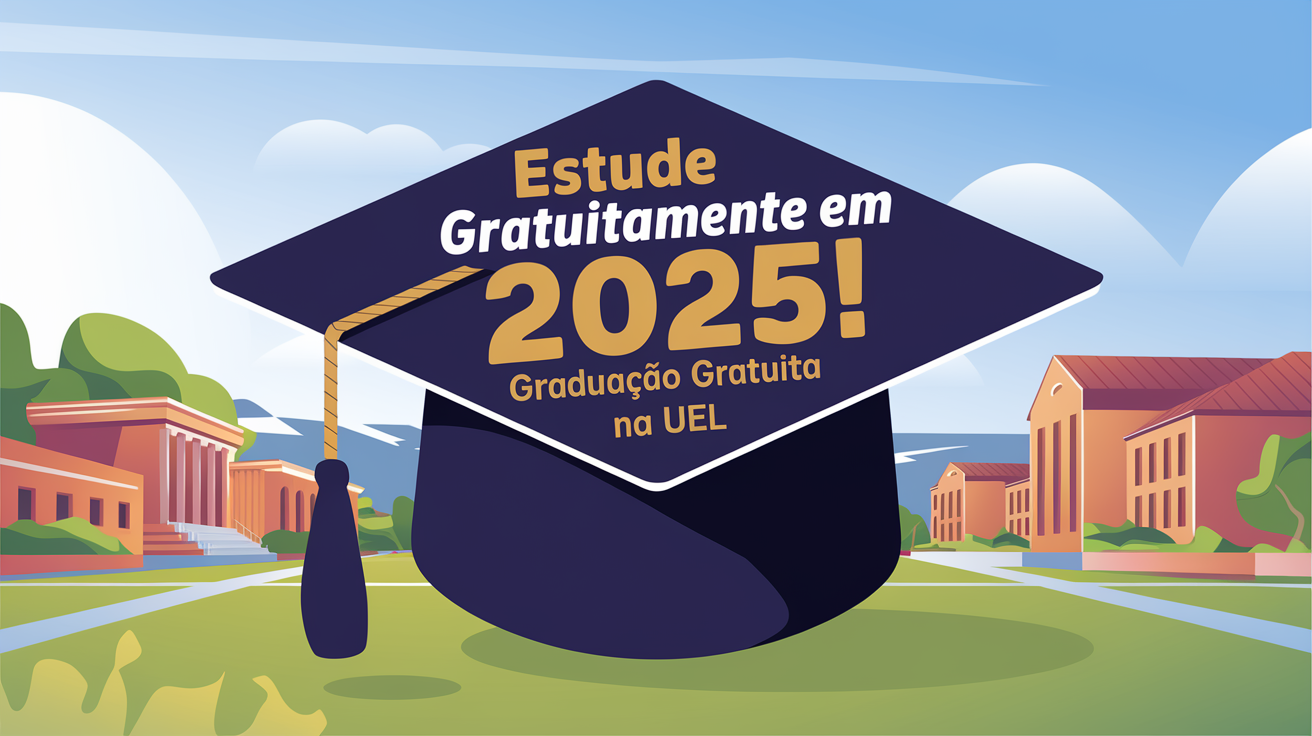 Estude de graça em 2025! Último dia para se inscrever em mais de 400 vagas para graduação gratuita na UEL sem precisar de ENEM