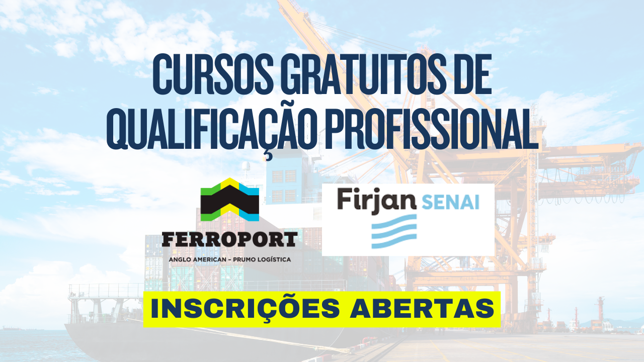 A Ferroport abriu 45 vagas para cursos gratuitos com a Firjan Senai, visando reduzir a escassez de mão de obra no setor portuário.