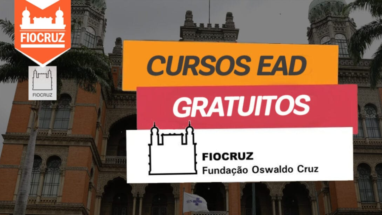 Fiocruz oferece cursos gratuitos e EAD nas áreas de saúde, ciência aberta e integridade de dados, com inscrições abertas para diversas vagas.