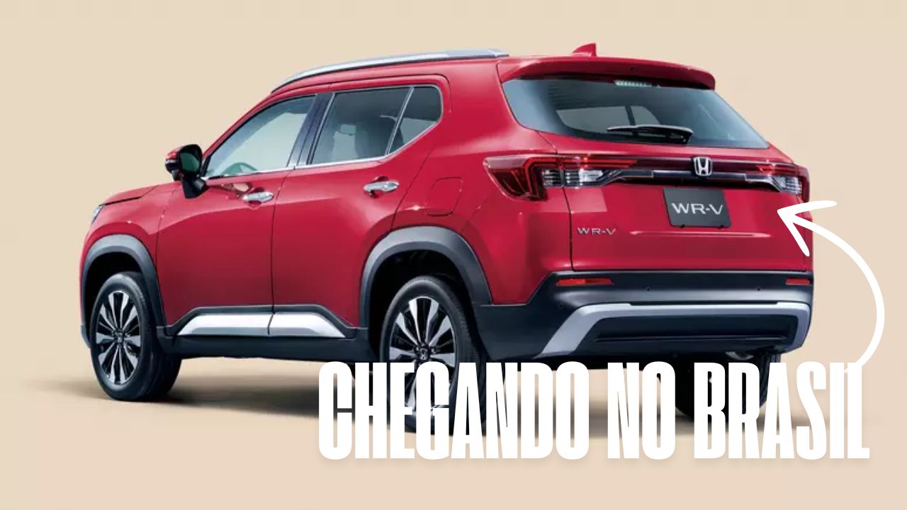 O Honda WR-V 2026 será lançado no Brasil no fim de 2025, trazendo versões híbridas, tecnologia avançada e espaço interno ampliado para competir com o Toyota Yaris Cross