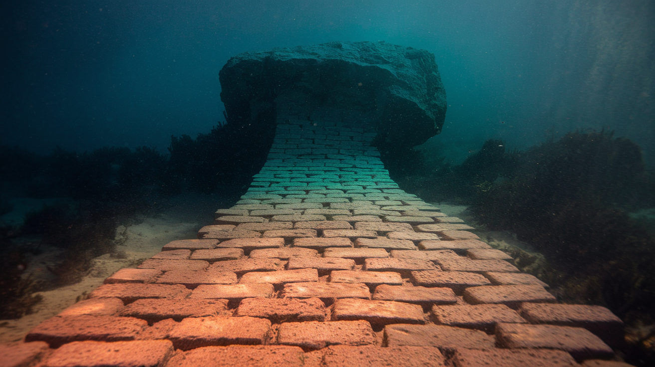 Pesquisadores descobrem misteriosa estrada de ladrilhos a 3 mil metros de profundidade no oceano