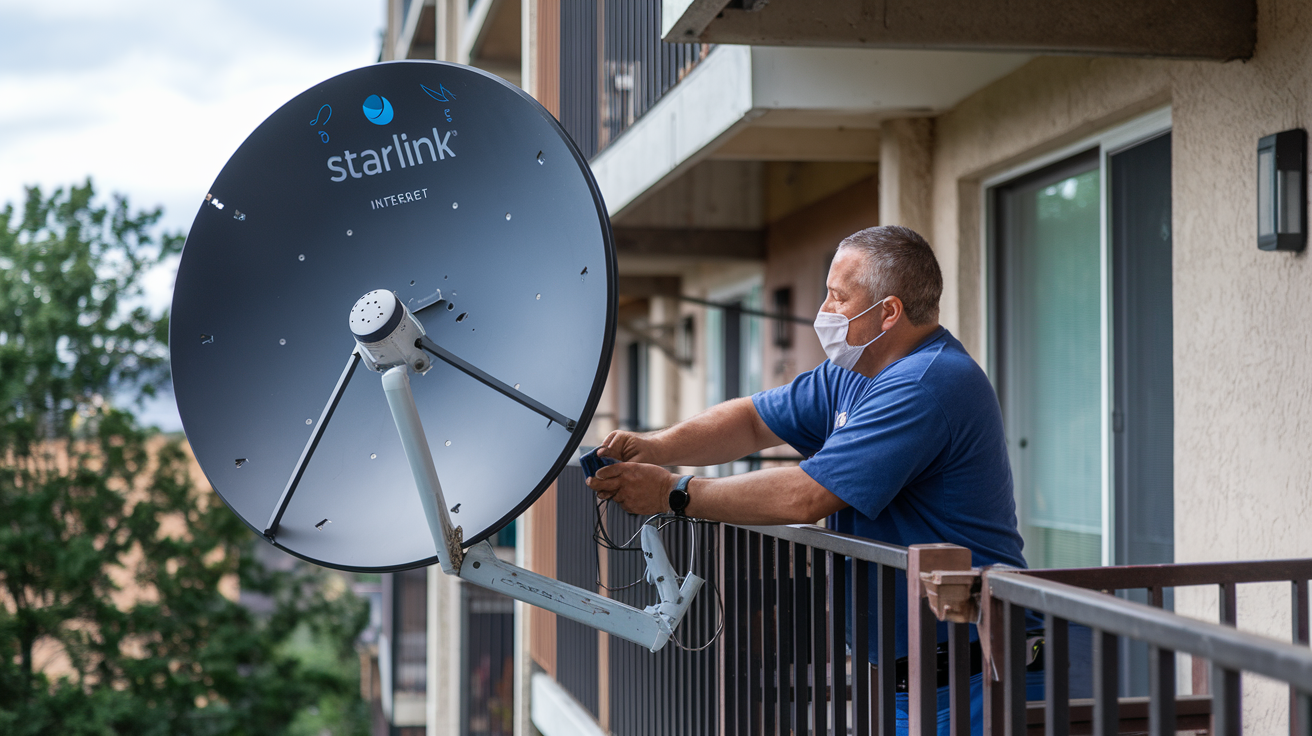 Posso instalar Starlink em apartamento