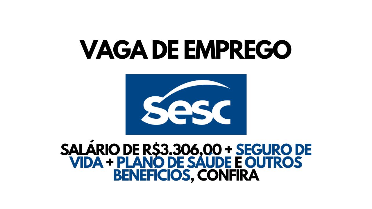Sesc anuncia vaga de emprego para quem possui ensino médio completo e oferece salário de R$3.306,00 + previdência complementar, plano de saúde, seguro de vida, incentivo à e outros benefícios: Veja como garantir a vaga de Atendente de Biblioteca