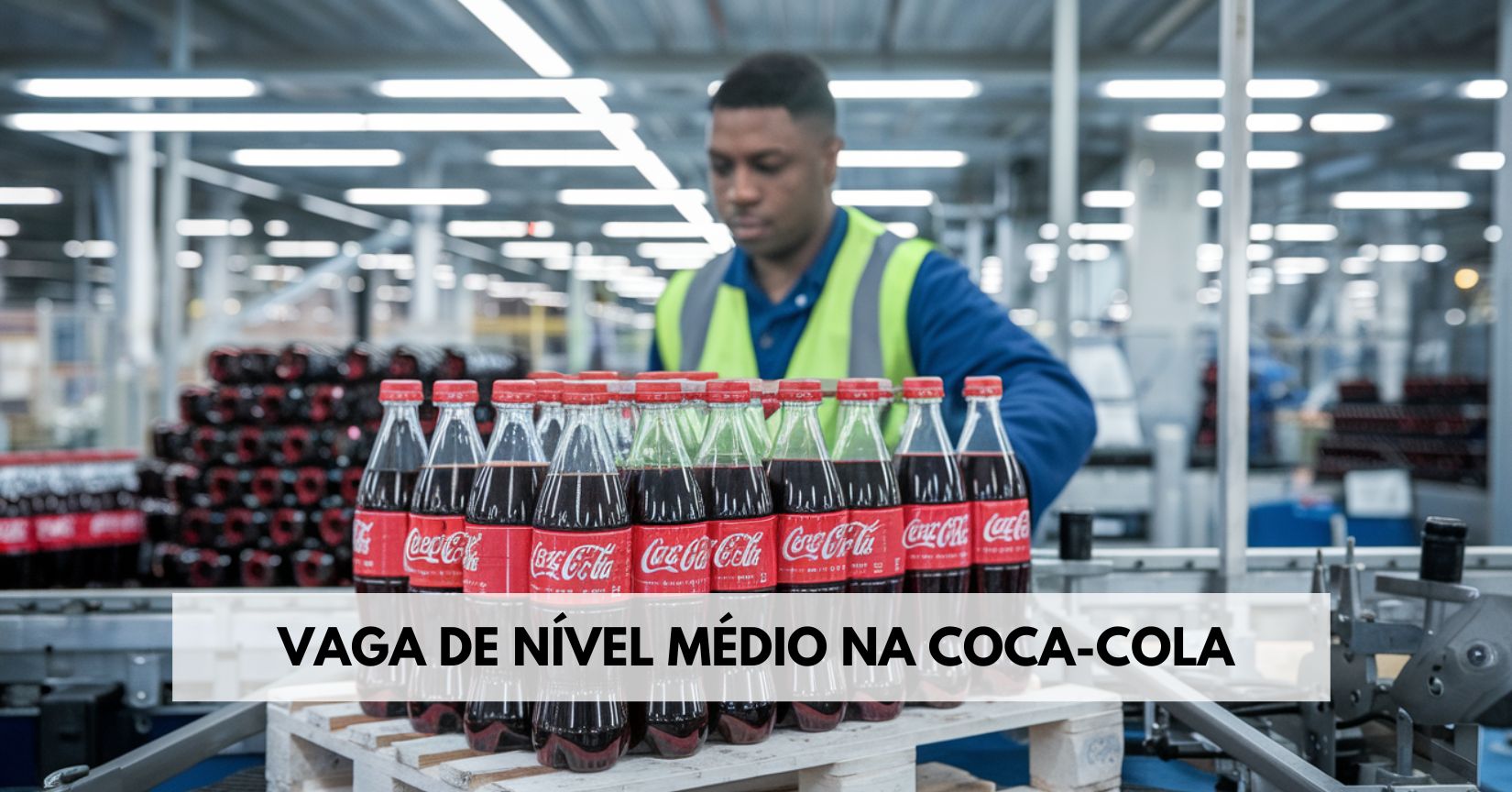 Solar Coca-Cola abre vaga de nível médio para Auxiliar de Produção com um salário de até R$ 2 mil e diversos benefícios