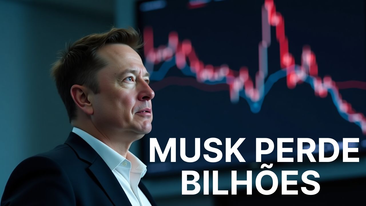 Tesla despenca e Musk perde US$ 145 bi na era Trump: a maior queda da história?