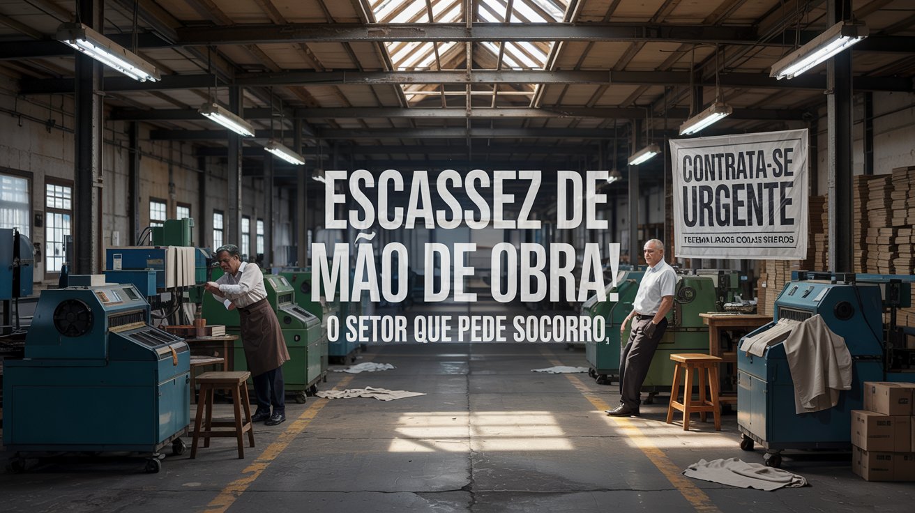 Indústria têxtil enfrenta crise com falta de trabalhadores! Fábricas correm risco de fechar e vagas ficam abertas. O que está acontecendo?