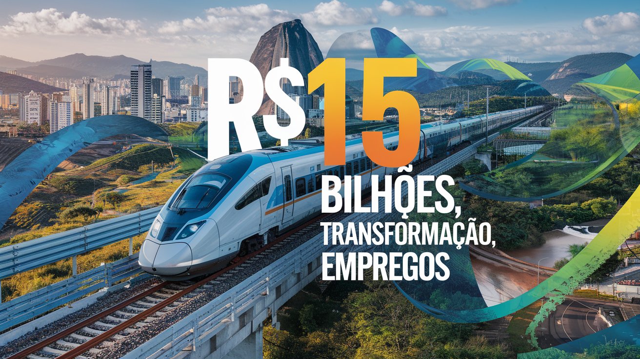 Novo trem de R$ 15 bilhões ligará São Paulo à Baixada Santista, gerando 13 mil empregos e atendendo 1,8 milhão de pessoas. Confira os detalhes!