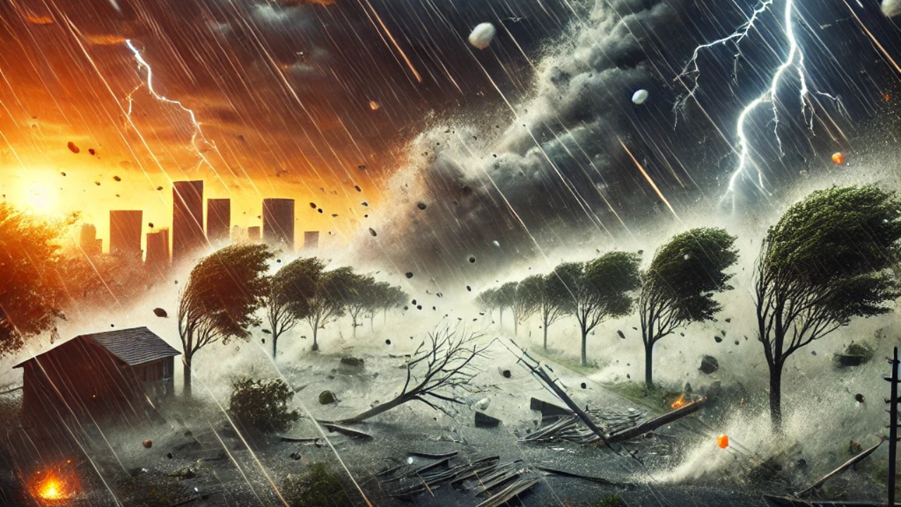 Alerta laranja para tempestade e chuva de granizo no Brasil, com ventos fortes e risco de alagamentos. Confira as previsões do Inmet.