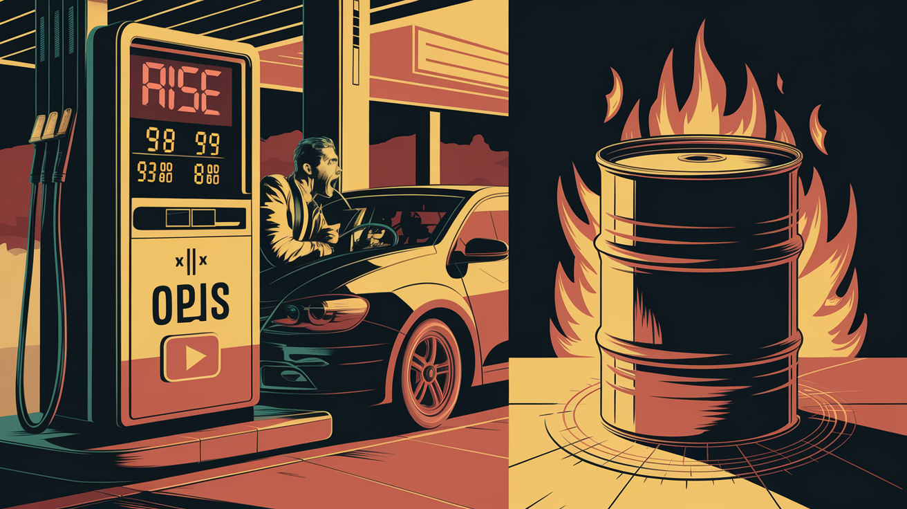 Petróleo sobe 2% após queda nos estoques de gasolina dos EUA e inflação abaixo do esperado. Saiba o que isso significa para os preços! (Imagem: Reprodução/IA)