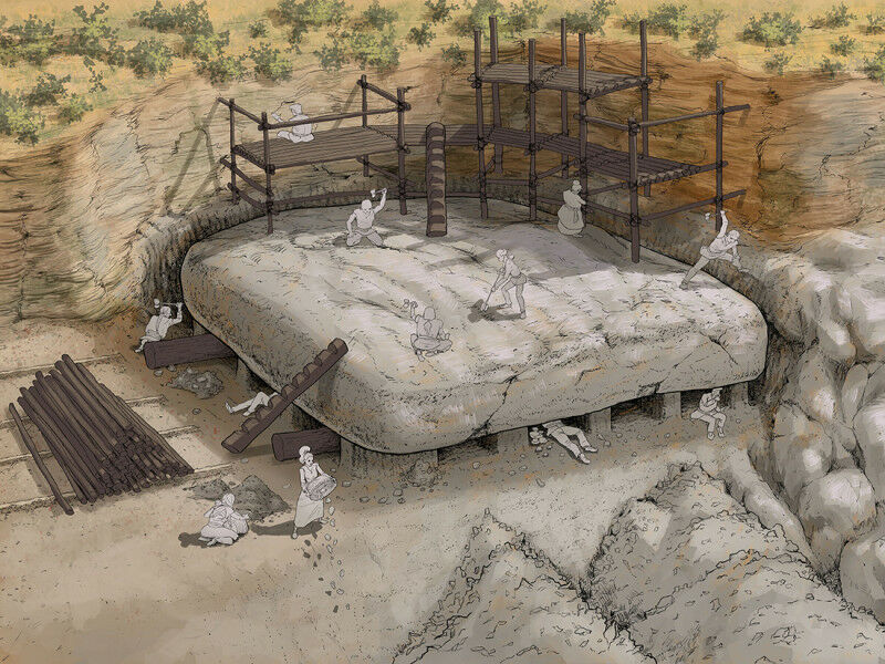 estrutura, pedras, Piramides