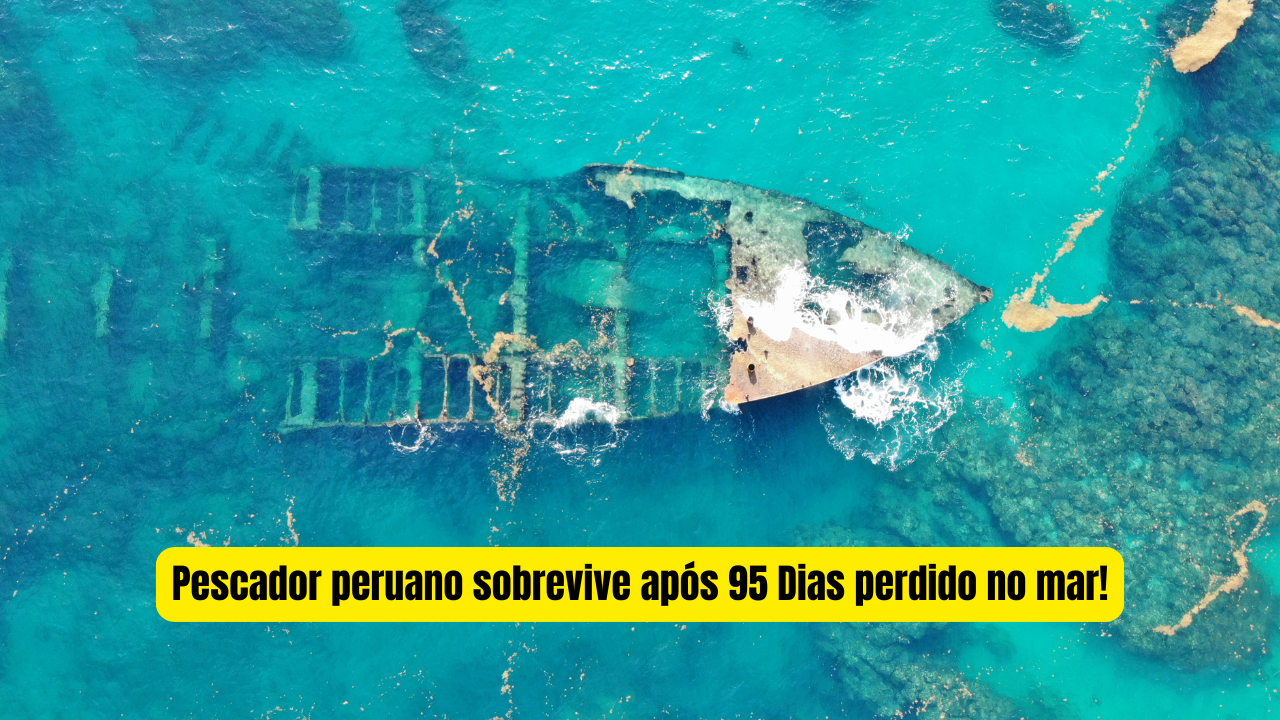 Pescador peruano é encontrado vivo meses após naufrágio! Máximo Napa Castro passou mais de 90 dias perdido no Oceano Pacífico.