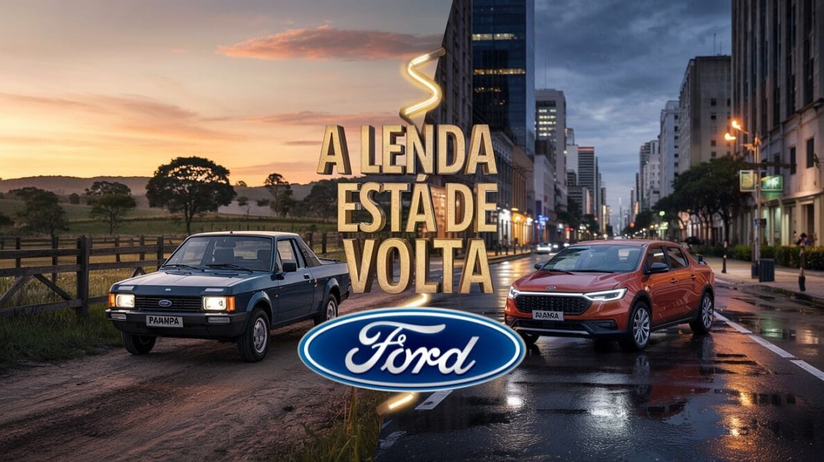 A Ford Pampa renasce em versão conceito ousada, esportiva e conectada. Design agressivo, motor potente e nostalgia em quatro rodas!