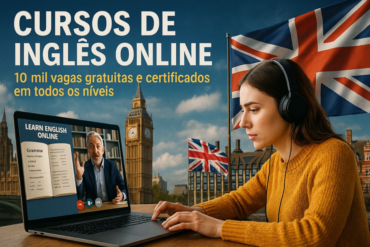 British Council e Santander liberam 10 mil bolsas gratuitas em cursos de inglês online