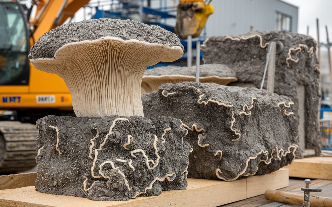 Cientistas desenvolvem material de construção feito com fungos e bactérias como alternativa sustentável ao concreto tradicional