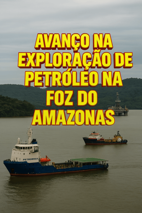 Navios da Petrobras em operação na costa do Amapá com destaque para exploração de petróleo na Foz do Amazonas