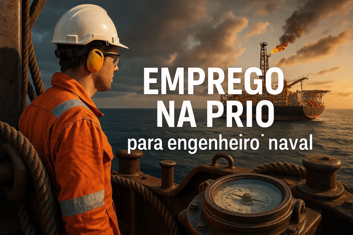 Emprego na PRIO abre vaga para engenheiro naval com atuação estratégica em integridade de ativos no Rio de Janeiro