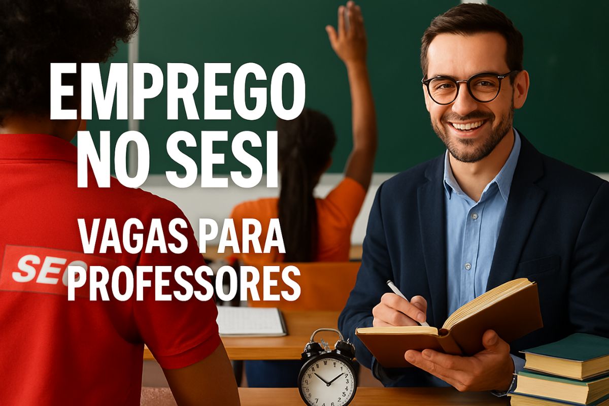 Emprego no SESI: vagas abertas para professores com pós em Educação Matemática. Salário de R$ 49,82 por hora, atuação em cidades como SP, Santos e Campinas.