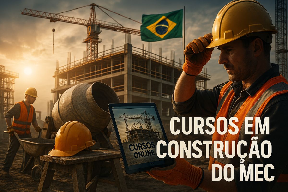 MEC abre inscrições para cursos gratuitos e online na área de Construção Civil com certificado