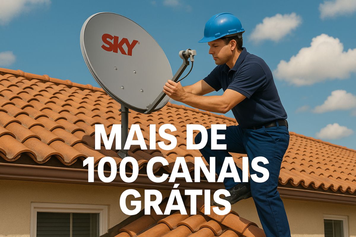 Reaproveite sua antena antiga (Sky/Claro/Oi)! Veja como trocar o LNB e apontar para a Nova Parabólica grátis (70W). Guia completo!