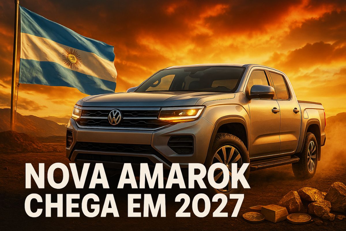 Volkswagen confirma nova Amarok para 2027 com produção na Argentina, plataforma SAIC e design 100% sul-americano. Projeto receberá US$ 580 milhões em investimentos