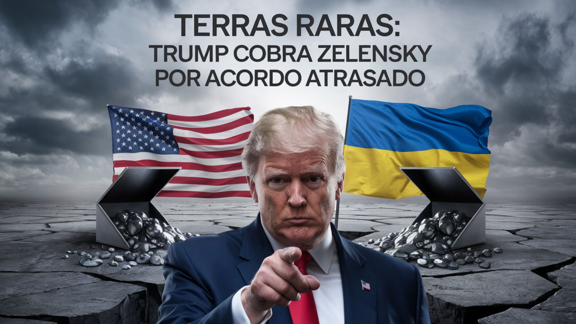 Trump critica demora da Ucrânia em formalizar acordo de minerais estratégicos com os EUA e pede assinatura imediata