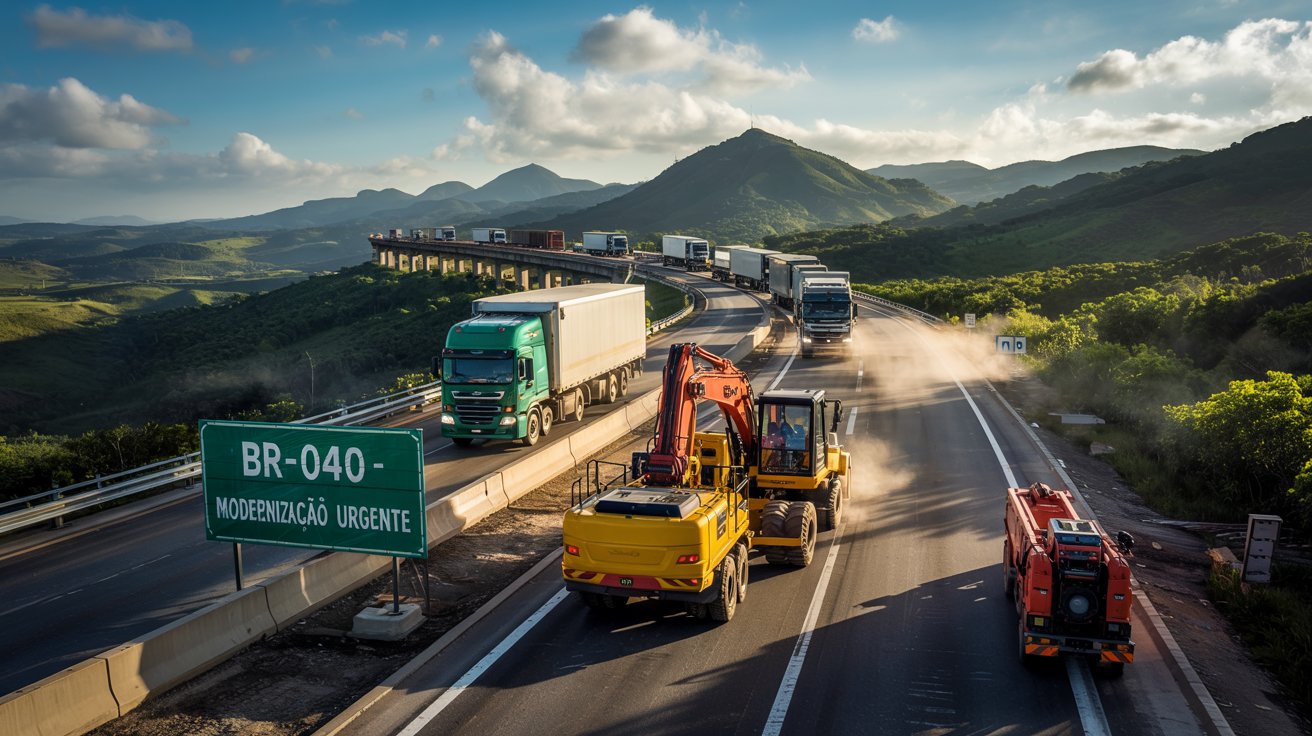 A histórica BR-040 será modernizada com mais de R$ 8 bilhões de investimentos, melhorando o tráfego e infraestrutura. Saiba tudo sobre o projeto.
