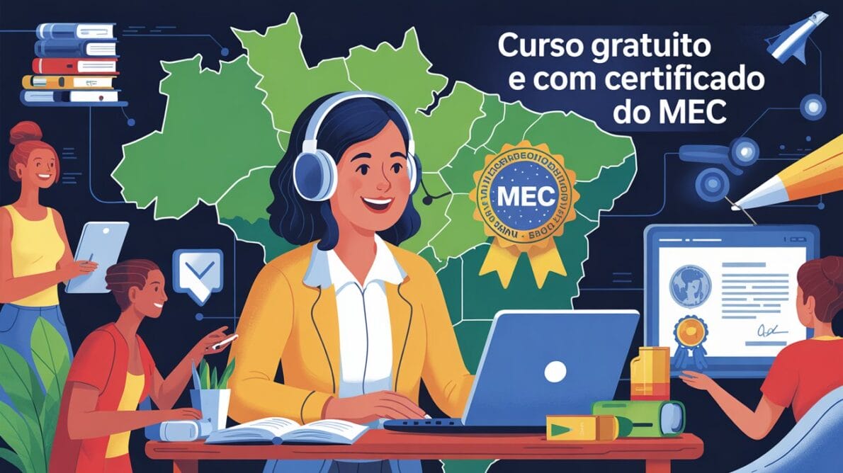 Especialização gratuita e a distância reconhecida pelo MEC forma profissionais para o ensino técnico com foco em inovação e mercado de trabalho.