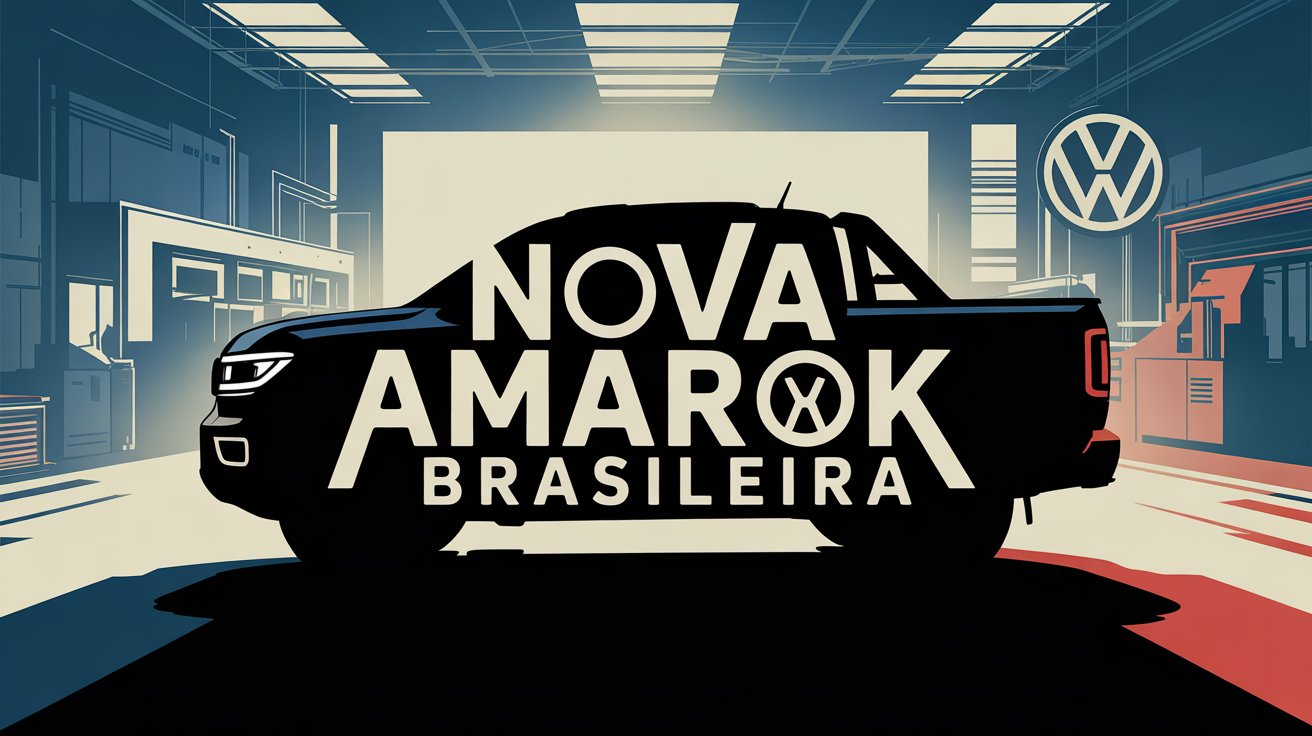Volkswagen promete Amarok 100% adaptada ao Brasil, com motor novo, design exclusivo e tecnologia sob medida para dominar o mercado de picapes.